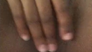 Playing with my big clit