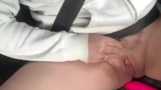 Giving the trucker a great show