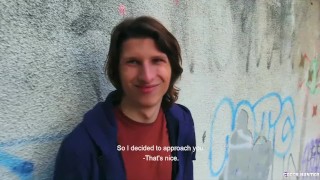  CZECH HUNTER 418 - Long Haired Jock Doesn't Hesitate To Suck & Fuck For Extra Cash