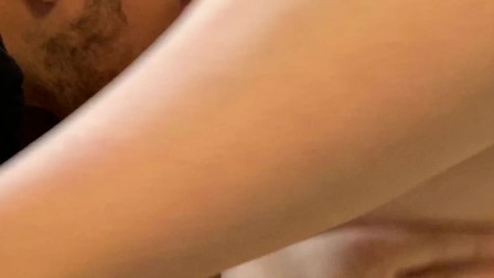 First homemade video: Thick PAWG girlfriend fucks and big tit creampie