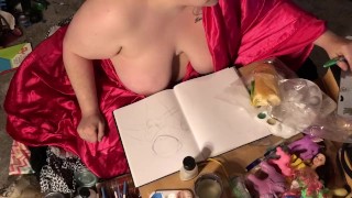 Boobs Ross - Demon Eating a Sandwich Speed Sketch