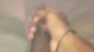Solo Shower jacking off my own Big Black Dick