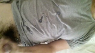 Letting loose on my shirt.