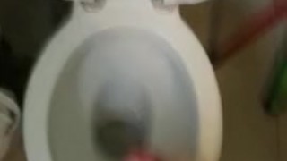 Cumming again in the bathroom.