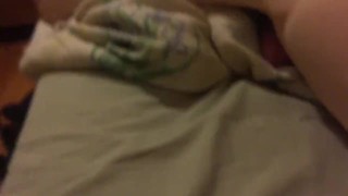 Rubbing against bed to ejaculation