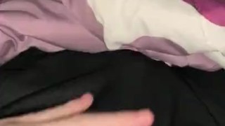 18 y/o big dick jerking off