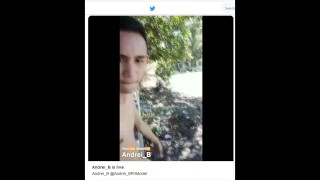 Live Outdoor Jerk Off and Cumming Broadcast Recording