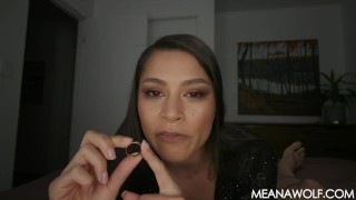 Brunette Vampire POV Fang Blowjob - Meana Wolf