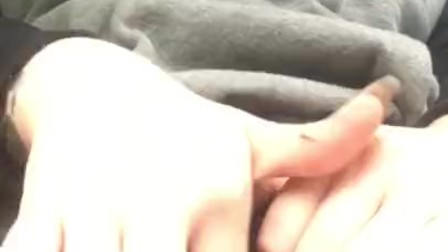 Cum with me in the car (close up slightly ruined orgasm)