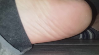 My feet after long day in your face