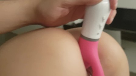 From dildo to double penetration anal. Hear her moan.