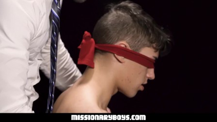 MissionaryBoys - Ripped Priest Fucks A Missionary Boy With A Blindfold ON