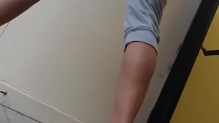 Plugged Exhibitionist Twink Streaking