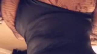 Pindick losers are weak for big tits in a leather bodysuit