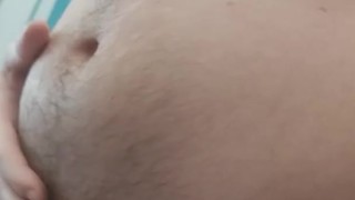 Belly rub after inflation