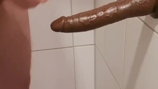 Jacking and cumming on dildo, wanna see what happened next?