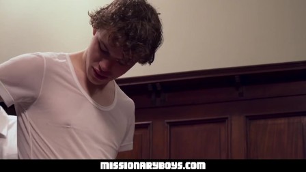 MissionaryBoys - Burly Priest Fills Missionary Boy’s Butt With Girthy Cock