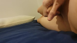 Jerking off in bed
