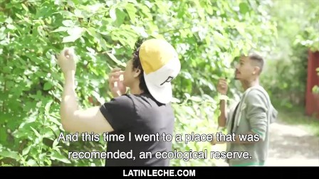 LatinLeche - Tattooed Stud Fucks A Sexy Latino Boy Outdoors