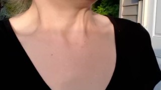 Practicing my Distance Peeing Outside