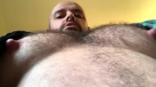 Verbal Stud Daddy Showing Off Huge Nipples in Open Shirt