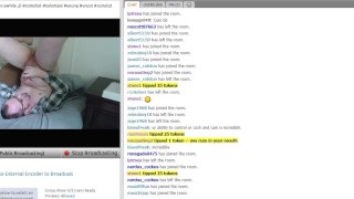 Self Facial on Chaturbate! Webcam Screen Recording, Hard after Cumming