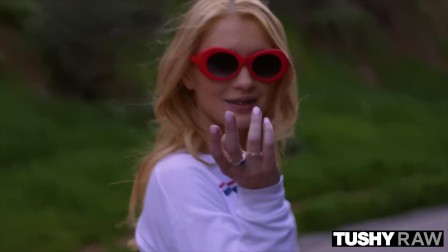 TUSHYRAW Petite Blonde Wants anal NOW