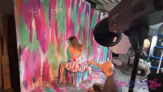 MEGAN'S BODY PAINTING PHOTO SHOOT