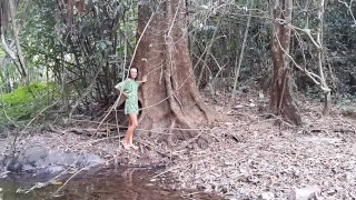 Noisy Orgasm in WILD JUNGLE river