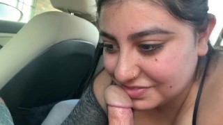 Teen leaves class to give public blowjob! Hot ending!