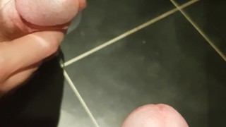 Hot Cumshot On Mirror In Uniform