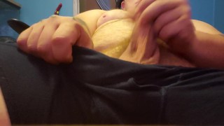 Masturbating in my office windows open