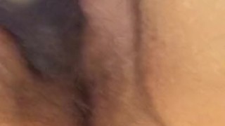 Hairy Pierced Toy Masturbation
