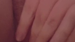 Masturbating close up