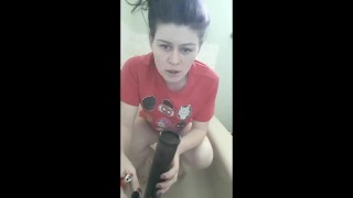 Pissing and smoking a bong