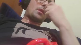 Locked fag milked to ruined orgasm