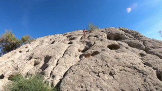 Anita Blue Rock Climbing