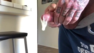 BIG DICK BLOWING INTO CONDOM