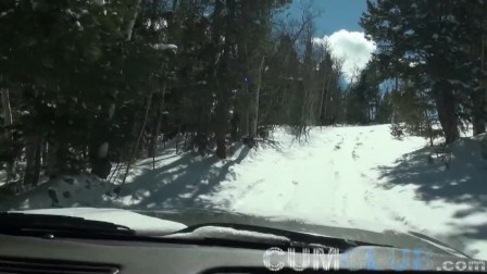 Cum Club: Land Rover 4x4 Crash + Swallowing a Big Cum Load Outdoors