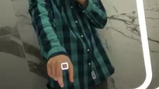 Caught around in a bathroom 