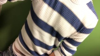 Horny guy plays with his cock on lunch break