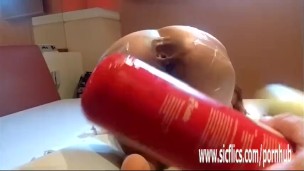 XXL anal fire extinguisher fucked and fisted amateur