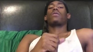 At home strokin my bbc