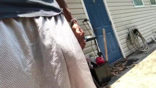 Out on the porch Again