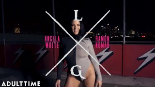 ADULT TIME Angela White & Joanna Angel ANAL Oil Squirt Threesome