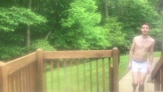 Twink strips on back porch