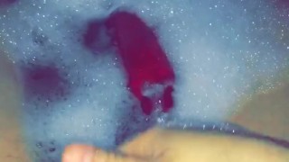 Hydro pumping my juicy fat cock