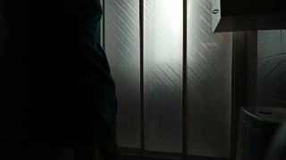Boy performs striptease in slow motion while whipping. Produce sound waves