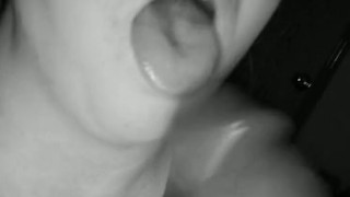 Sucking cock like a good little slut