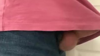 Teen jock jerk thru jeans after school PT.1